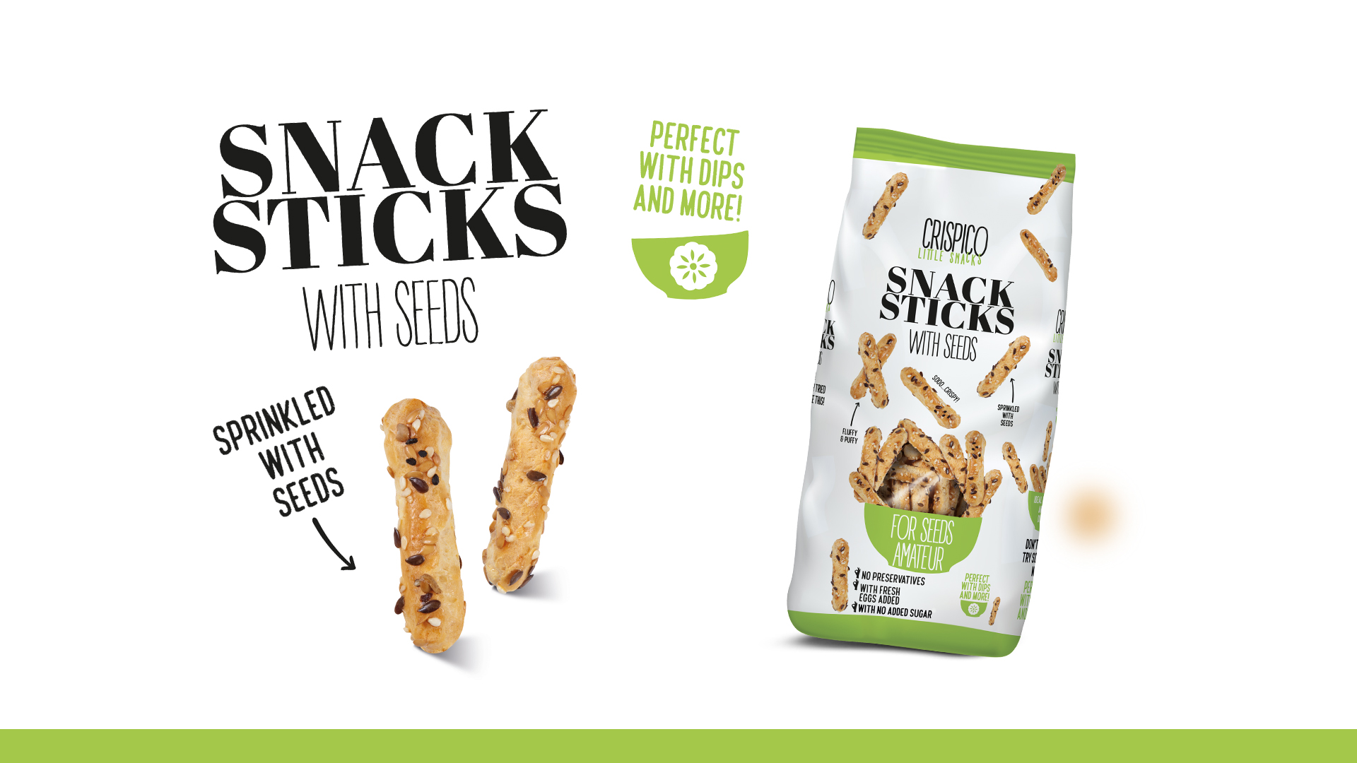 Snack Stucks with seeds